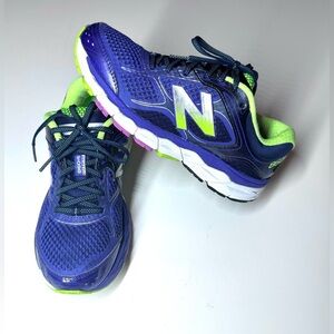 New Balance Womens 860 V6 W860BB6 Purple/Green Running Shoes Sneakers Size -8